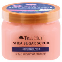 TREE HUT Sugar Scrub, Shea, Moroccan Rose - 18 Ounce 