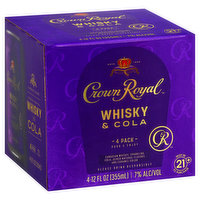 Crown Royal Whisky & Cola, 4 Pack - 4 Each 