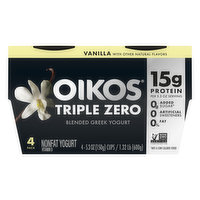 Oikos Triple Zero Vanilla Blended Greek Yogurt - 1.32 Pound