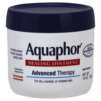 Aquaphor Healing Ointment, Advanced Therapy, for Dry, Cracked, or Irritated Skin - 14 Ounce