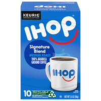 IHOP Coffee, Ground, Medium Roast, Signature Blend, K-Cup Pods - 10 Each 