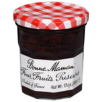 Bonne Maman Preserves, Four Fruits - 13 Ounce 