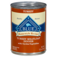 Blue Buffalo Food for Dogs, Natural, Turkey Meatloaf Dinner - 12.5 Ounce 