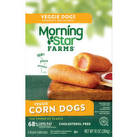 MorningStar Farms Corn Dogs, Veggie - 4 Each 