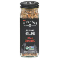 Watkins Seasoning, Steak, Organic, Grilling - 3.5 Ounce 