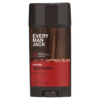 Every Man Jack Deodorant, Aluminum Free, Cedarwood - 3 Ounce 