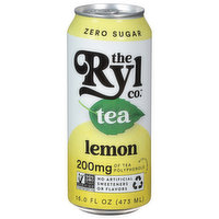 The Ryl Co. Tea, Zero Sugar, Lemon - 16 Fluid ounce