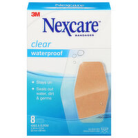 Nexcare Bandages, Knee & Elbow, Clear, Waterproof