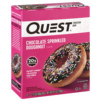 Quest Protein Bar, Chocolate Sprinkled Doughnut Flavor - 4 Each 
