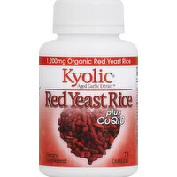 Kyolic Red Yeast Rice, Plus CoQ10, 1200 mg, Capsules