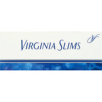 Virginia Slims Cigarettes, Silver Pack, Box