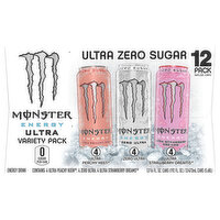 Monster Energy Drink, Ultra Peachy Keen/Zero Ultra/Ultra Strawberry Dreams, Zero Sugar