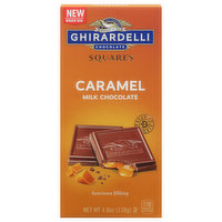 Ghirardelli Milk Chocolate, Caramel, Squares - 4.8 Ounce