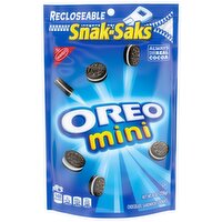 OREO Mini Chocolate Sandwich Cookies, Snak-Saks, 8 oz