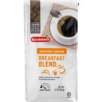 Brookshire's Coffee, Ground, Light Roast, Breakfast Blend - 12 Ounce 