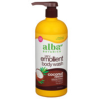 Alba Botanica Body Wash, Very Emollient, Coconut Rescue - 32 Fluid ounce 