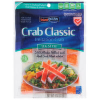 TransOcean Imitation Crab, Leg Style - 8 Ounce 