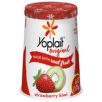 Yoplait Yogurt, Low Fat, Strawberry Kiwi - 6 Ounce 