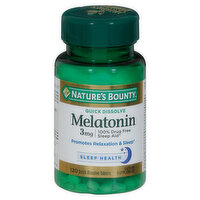 Nature's Bounty Melatonin, 3 mg, Quick Dissolve Tablets