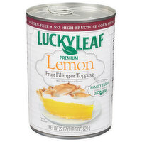 Lucky Leaf Fruit Filling or Topping, Premium, Lemon - 22 Ounce 