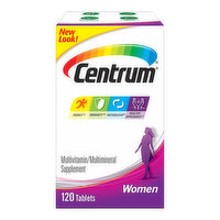 Centrum Multivitamin/Multimineral Supplement, Women, Tablets - 120 Each 