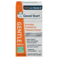 Good Start Probiotic & Vitamin D, Everyday, Gentle, Birth+, Drops - 0.34 Fluid ounce 