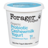 Forager Project Cashewmilk Yogurt, Dairy-Free, Organic, Unsweetened Plain, Probiotic