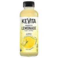 KeVita Lemonade, Classic, Probiotic - 15.2 Fluid ounce