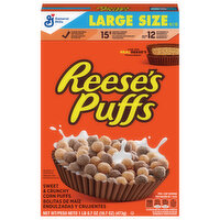 Reese's Puffs Corn Puffs, Large Size - 16.7 Ounce 