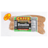 Cajun Boudin, Hot & Spicy, Premium - 16 Ounce 