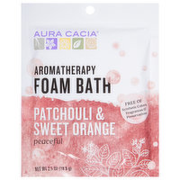 Aura Cacia Foam Bath, Aromatherapy, Patchouli & Sweet Orange - 2.5 Ounce