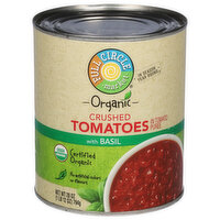 Full Circle Market Tomatoes, with Basil, Crushed - 28 Ounce 