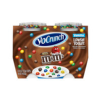 YoCrunch Vanilla Lowfat Yogurt with Milk Chocolate M&M's (4ct) - 16 Ounce 