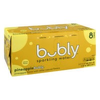 bubly Sparkling Water, Pineapple - 8 Each