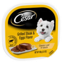 Cesar Canine Cuisine, Grilled Steak & Eggs Flavor, Classic Loaf in Sauce