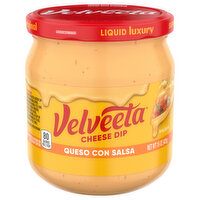 Velveeta Cheese Dip, Queso Con Salsa - 15 Ounce 