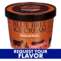 Blue Bell Brown Rim Ice Cream Half Gallon, Assorted Flavors - 0.5 Gallon 