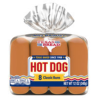 Mrs Baird's Buns, Hot Dog - 8 Each