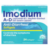 Imodium Anti-Diarrheal, 2 mg, Softgels