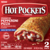 Hot Pockets Sandwiches, Garlic Buttery Crust, Pepperoni Pizza