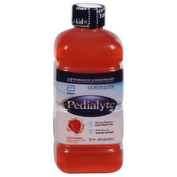 Pedialyte Electrolyte Solution, Strawberry - 33.8 Fluid ounce 