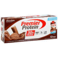 Premier Protein Protein Shake, High, Chocolate, 12 Pack