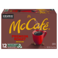 McCafe Coffee, Medium, Premium Roast, K-Cup Pods - 12 Each 