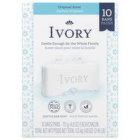 Ivory Gentle Bar Soap, Original Scent - 10 Each 