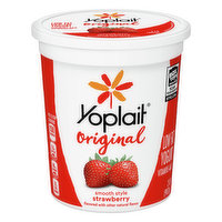 Yoplait Yogurt, Low Fat, Strawberry, Smooth Style - 2 Pound