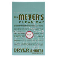 Mrs. Meyer's Dryer Sheets, Basil Scent