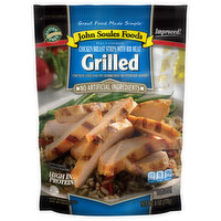 John Soules Foods Chicken Breast Strips With Rib Meat, Grilled