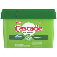 Cascade Dishwasher Detergent, Fresh Scent, Original, Actionpacs - 60 Each 