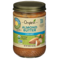 Full Circle Market Almond Butter, Creamy - 16 Ounce 