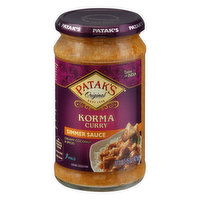 Pataks Simmer Sauce, Korma Curry, Mild - 15 Ounce